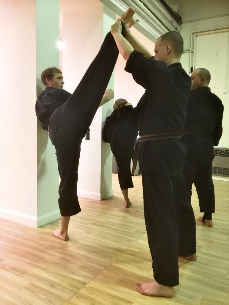 Karate vs Taekwondo, student practising at Shuhari Self Defence, Slough, Berkshire