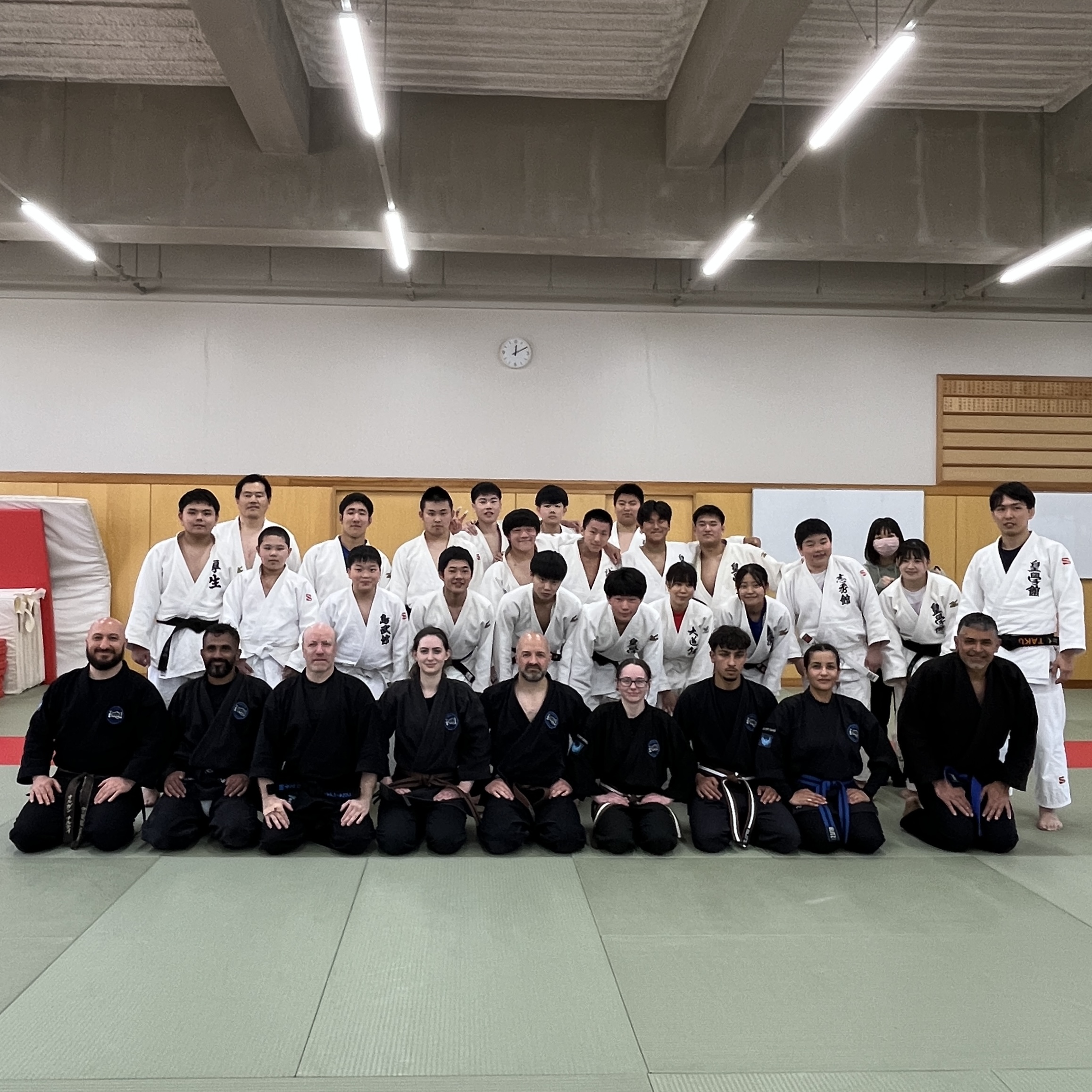 Brian Southon of Shuhari Self Defence Cippenham learning Judo in Kogakkan school Japan from Matsuda Taku Sensei