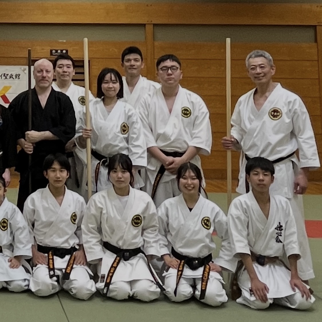 Brian Southon of Shuhari Self Defence Cippenham in Hideki Yamada Senseis kobudo dojo in Nagoya Japan