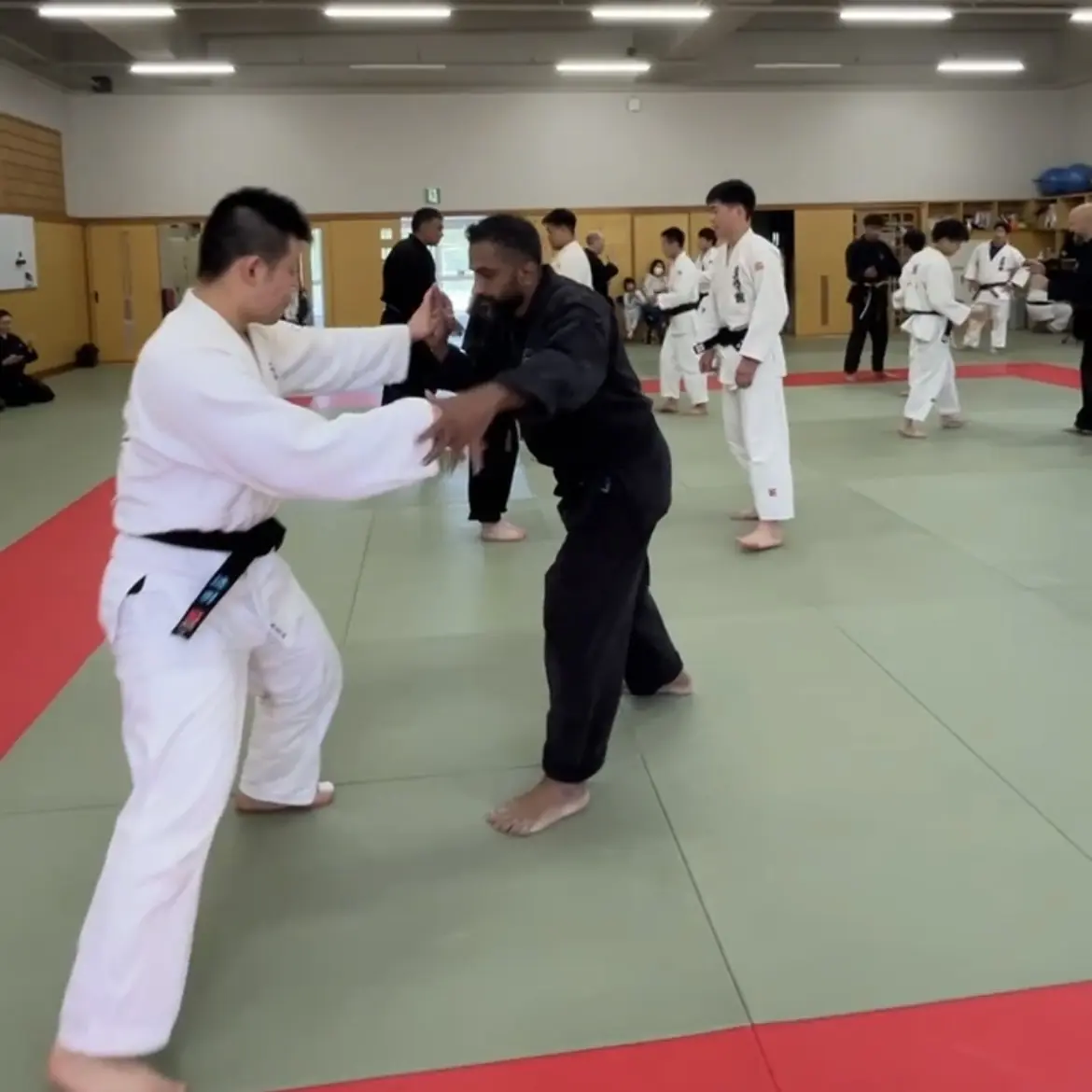 John Moses of Shuhari Self Defence Bracknell learning Judo in Kogakkan school Japan from Matsuda Taku Sensei John Moses of Shuhari Self Defence Bracknell learning Judo in Kogakkan school Japan from Matsuda Taku Sensei