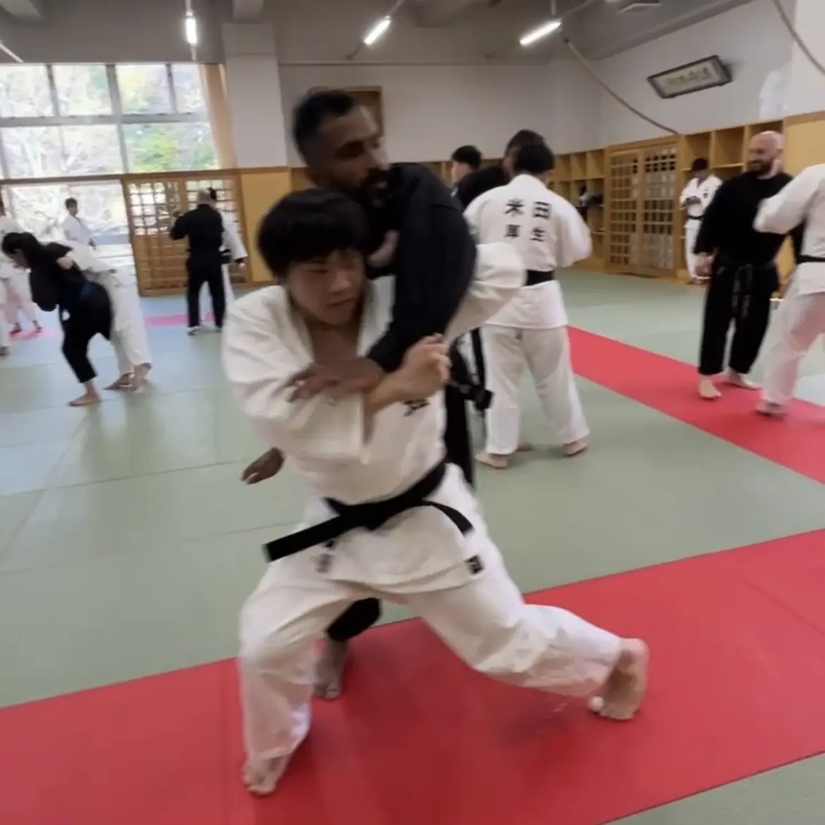 John Moses of Shuhari Self Defence Bracknell learning Judo in Kogakkan school Japan from Matsuda John Moses of Shuhari Self Defence Bracknell learning Judo in Kogakkan school Japan from Matsuda